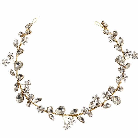 Fashion OL Rhinestone Headband Plum Blossom Bride