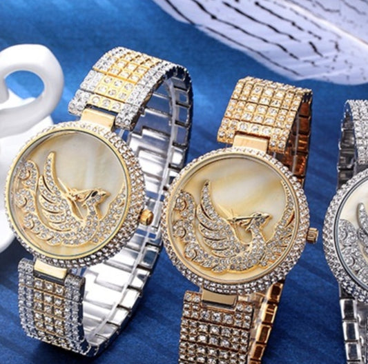 Phoenix bird full drill watch