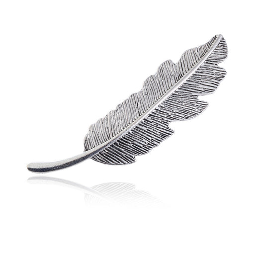 Europe and the United States big leaves feather hairpin fashion lady personality design leaf feather hairpin