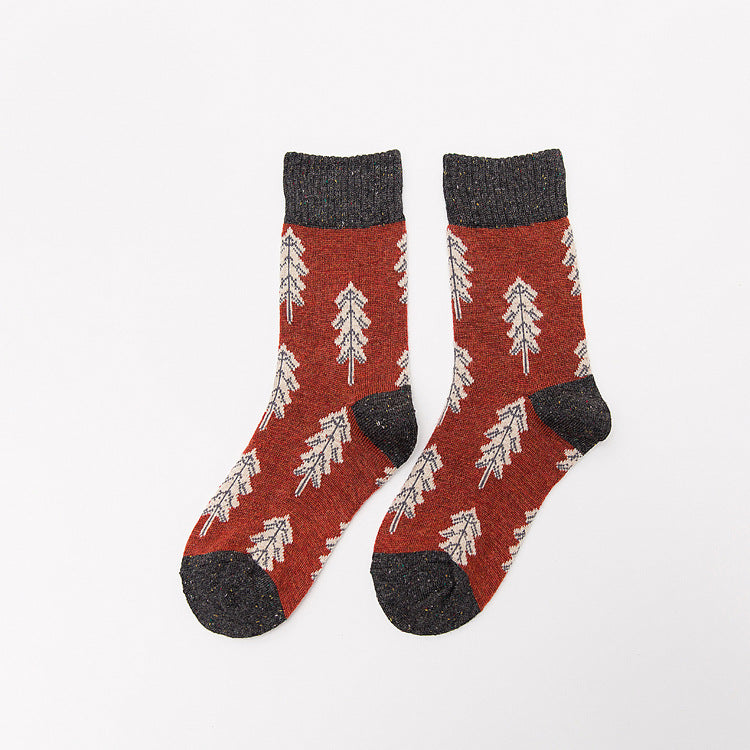 Thickened wool in tube women's socks