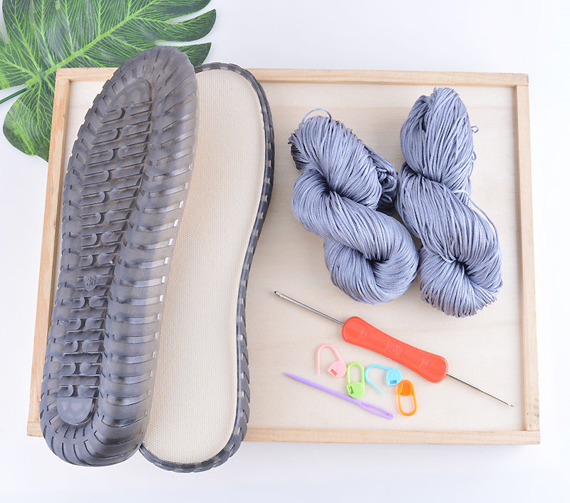 Handwoven Summer Cool Hollow Thread Water Grass Flower Bean Shoes
