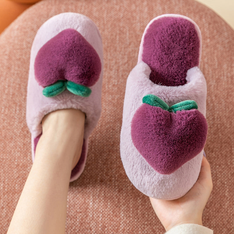 Women's winter bag with household cotton slippers
