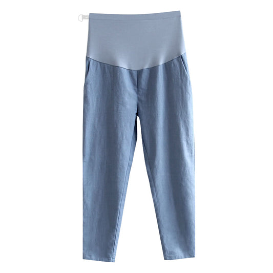 Chao mom cotton and linen pants