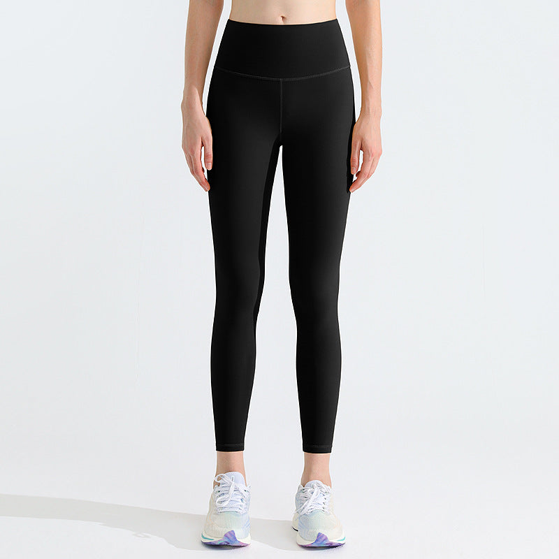 Double-sided Brushed Yoga Pants Women's Nude Butt Lift High Waist