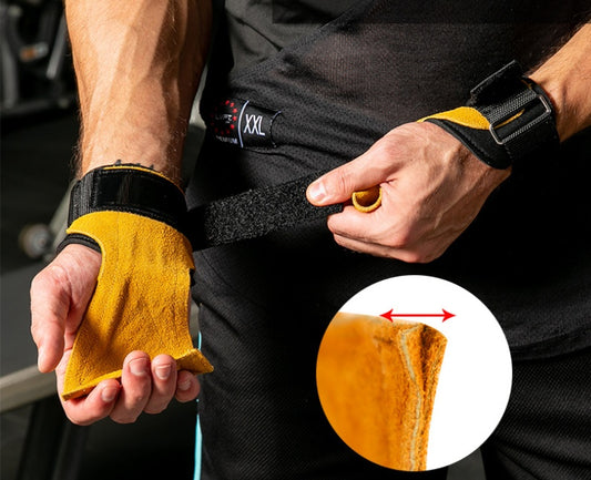 SKDK Håndgreb Gymnastikhandsker Grips Anti-skrid Gym Træningshandsker Vægtløftning