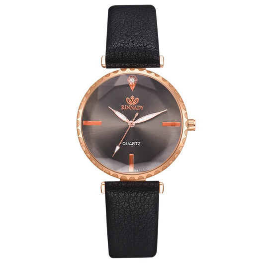 Women's strap watch with diamonds