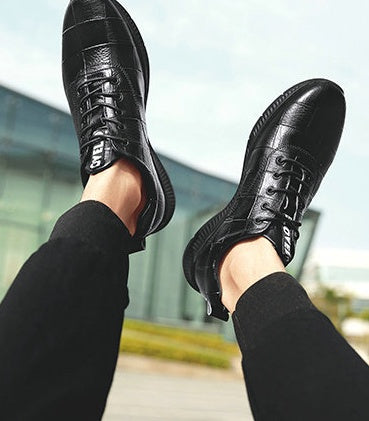 Leather breathable non-slip shoes