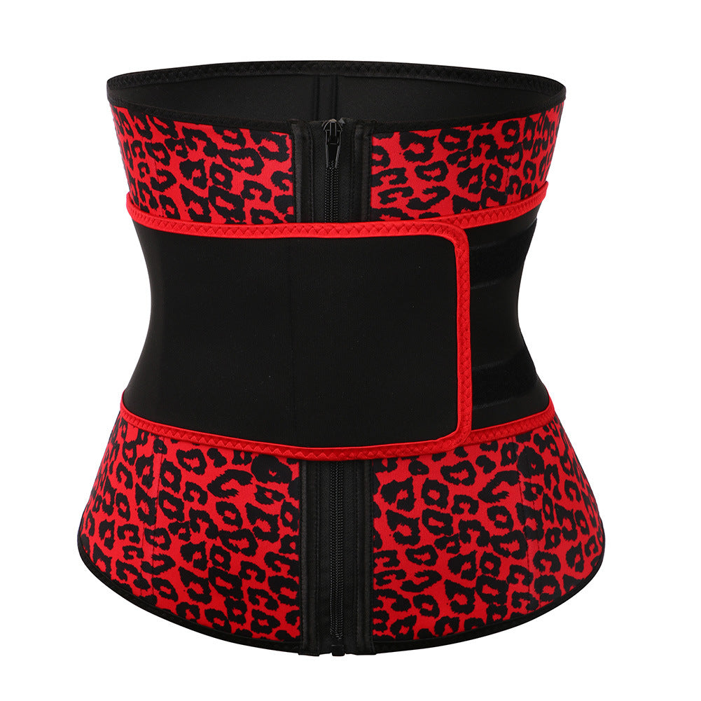 Leopard print belt