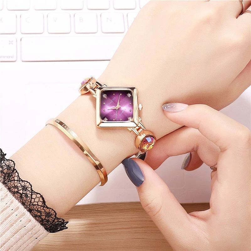 Diamond-studded high-end quartz watch