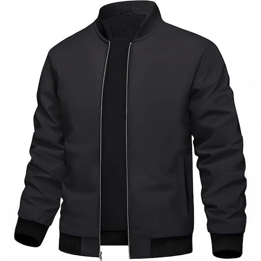 Fashion Baseball Uniform Loose Solid Color Thread Stitching Jacket
