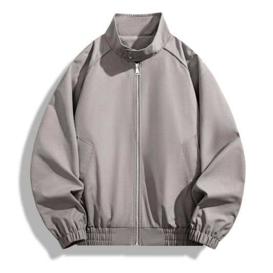 Stand Collar Jacket For Men Loose Casual Jacket