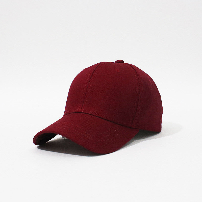 New Hard Top Solid Color Simple Fashion Household Baseball Hat