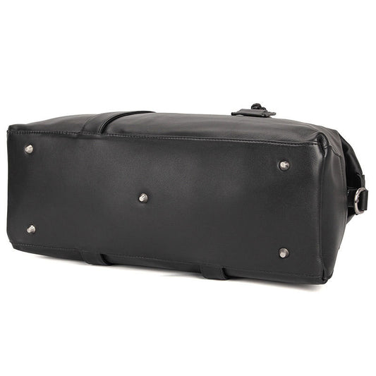Første Lags Læder Casual Rejsetaske Sort Klassisk Nappa Læder Rejsetaske Bagage Taske