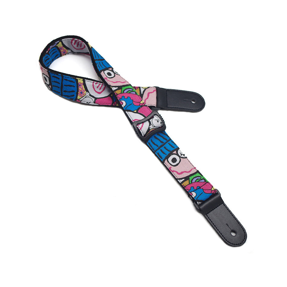 Ukulele small guitar cartoon strap