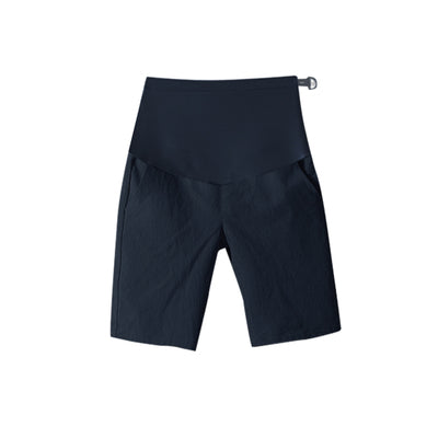 Sommer shorts i bomuld og hør til gravide, løstsiddende