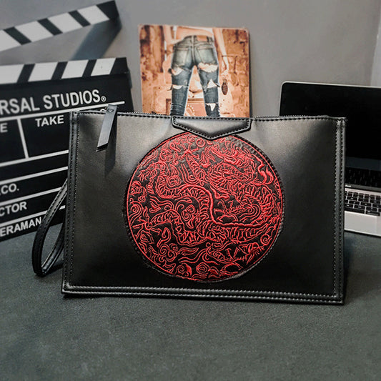 Retro contrast color envelope bag