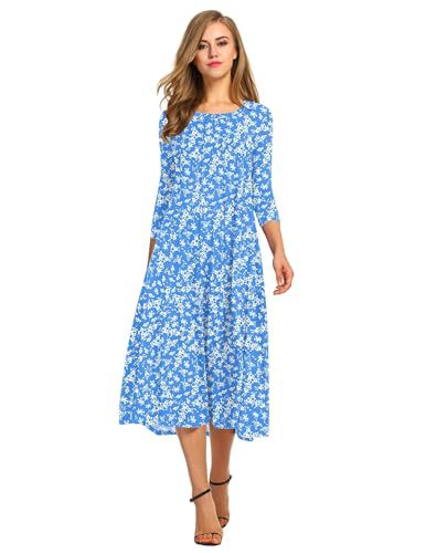 Women's Fashion Floral Slim-fit Short-sleeve Dress