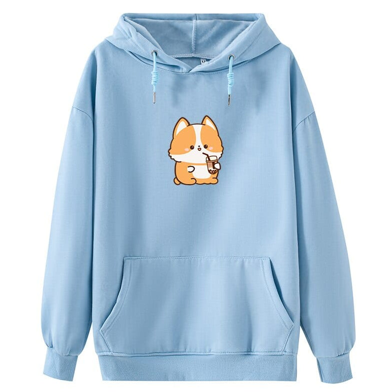 Autumn And Winter European And American Cartoon Printed Long-sleeved Hoodie
