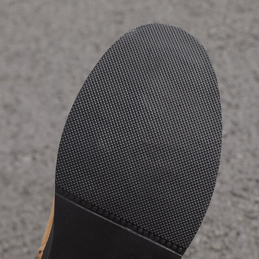 European And American Belt Buckle Flat-Bottomed Comfortable Warm Thin Boots