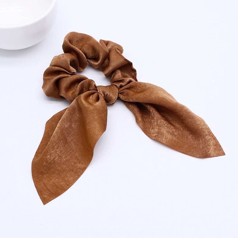 Simple fashion candy solid color rabbit ears head circle