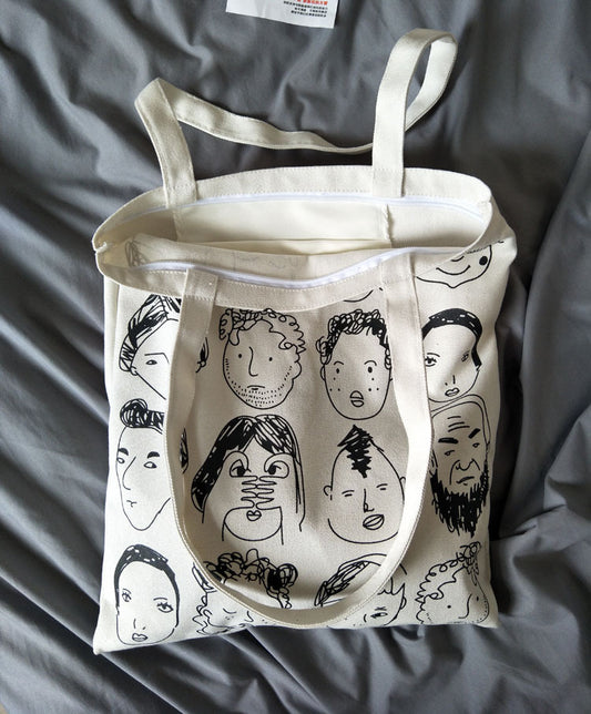 Canvas bag with original illustration