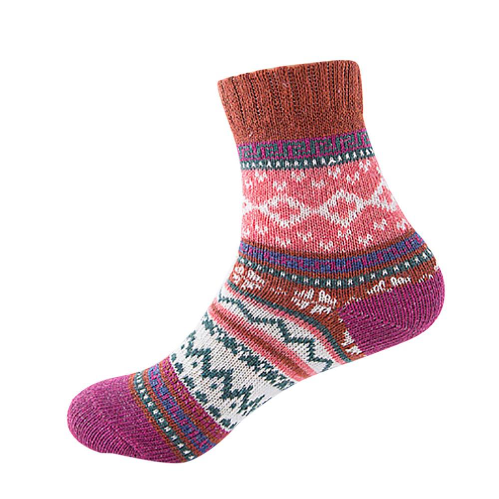 Ethnic wind cashmere socks