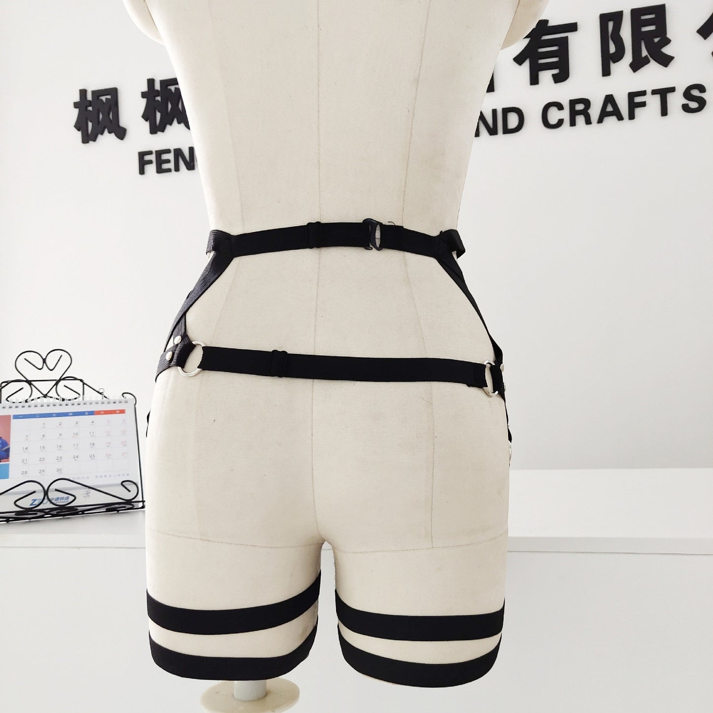 Harajuku style pentagram Gothic garter leg
