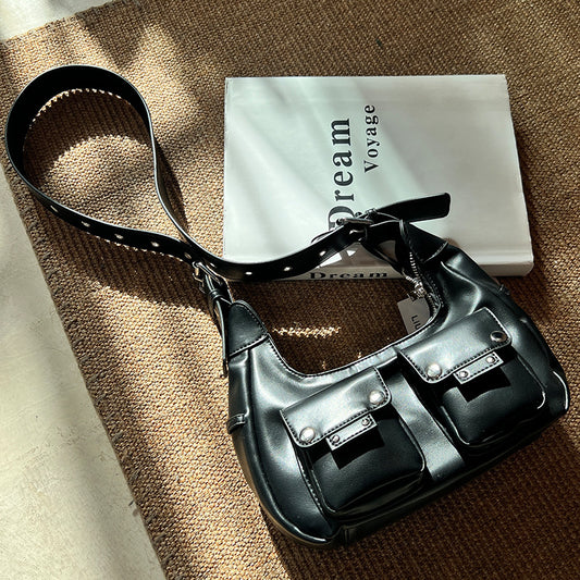 Special-interest Design Locomotive Style New High Sense Fashion Ins One Shoulder Bag