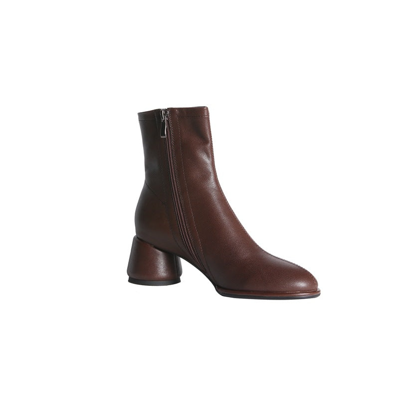 Simple And Comfortable Mid-heel Fashion Boots Women