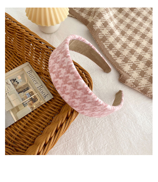 French check headband