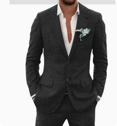 Men's Suit Linen Suit Wedding Party