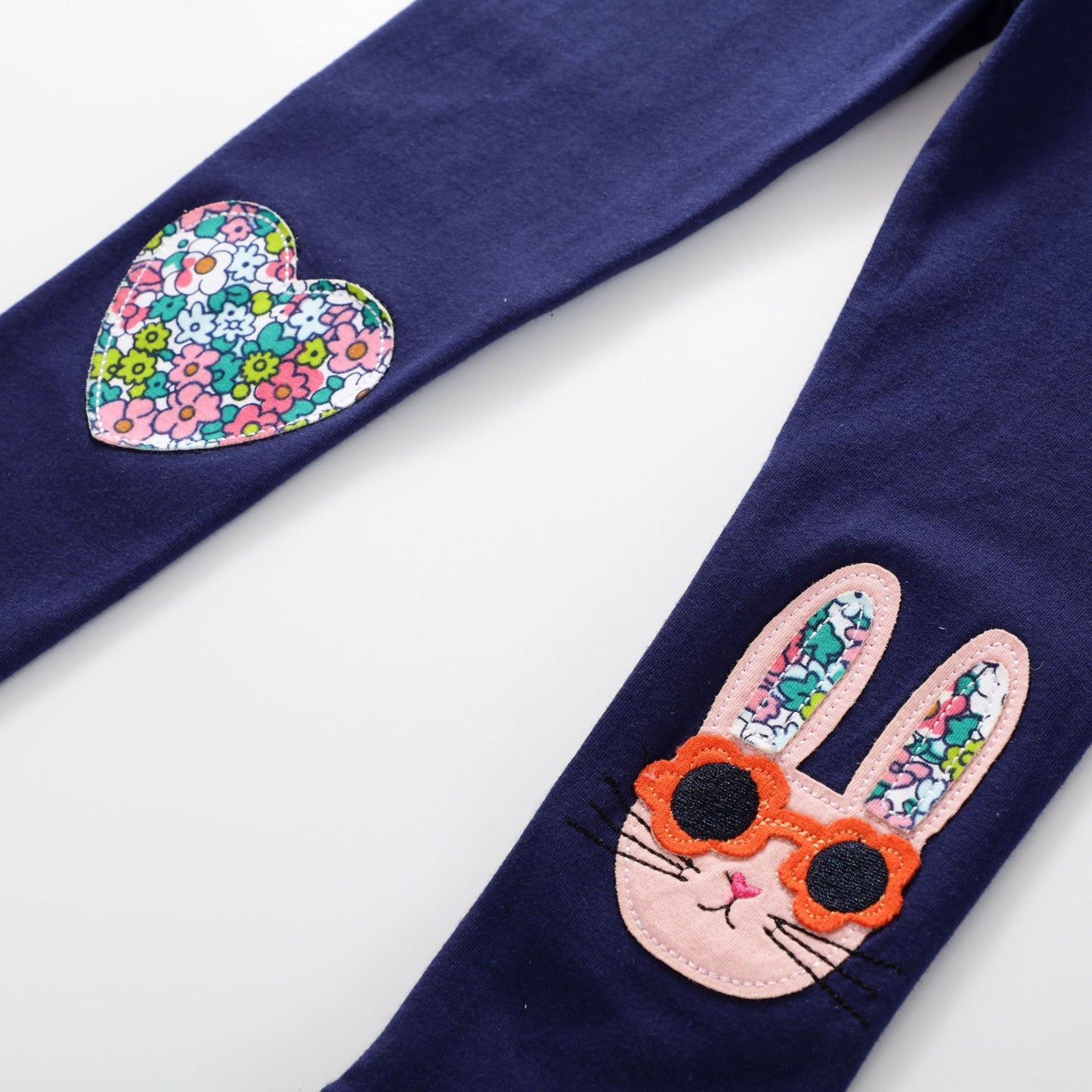 Spring and Autumn Three-dimensional Embroidery Knitted Girls Leggings