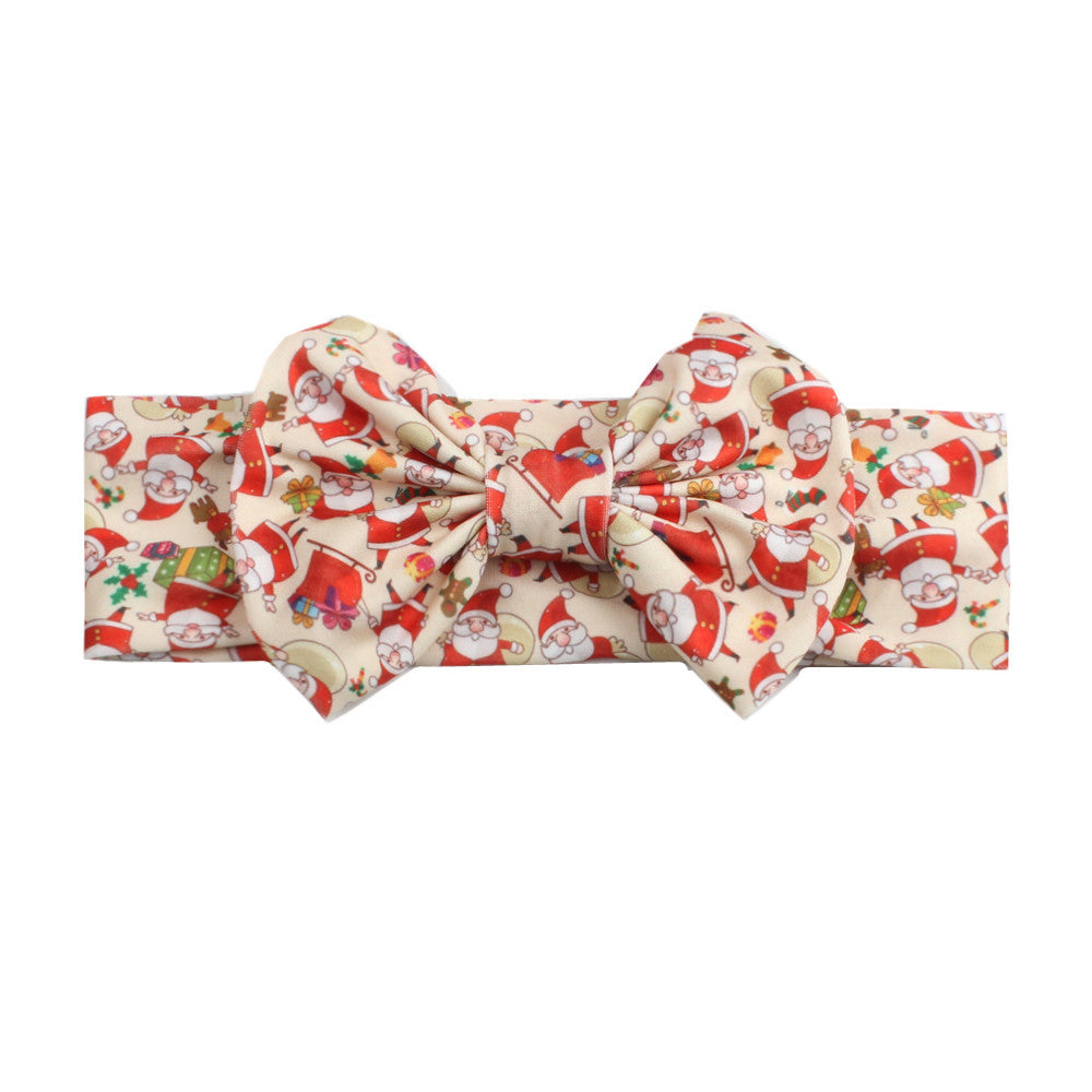 Bow print headband