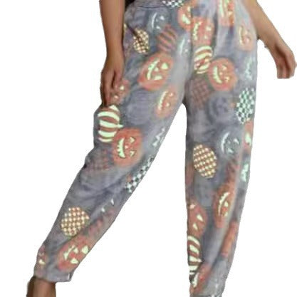 Warm Leisure Home Flange Sweat Pants