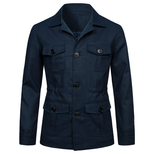 Linen Jacket British Retro Gentry