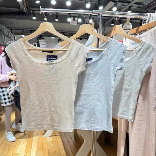 Ballet Pure Desire Wind Short Sleeve T-shirt Top