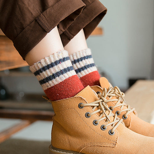 Thickened Warm Terry Female Wool Socks