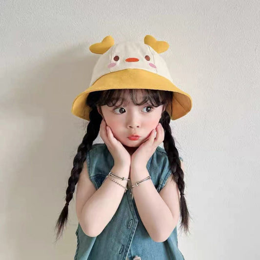 Cute Cartoon Children's Thin Western Style Sun-proof Bucket Hat