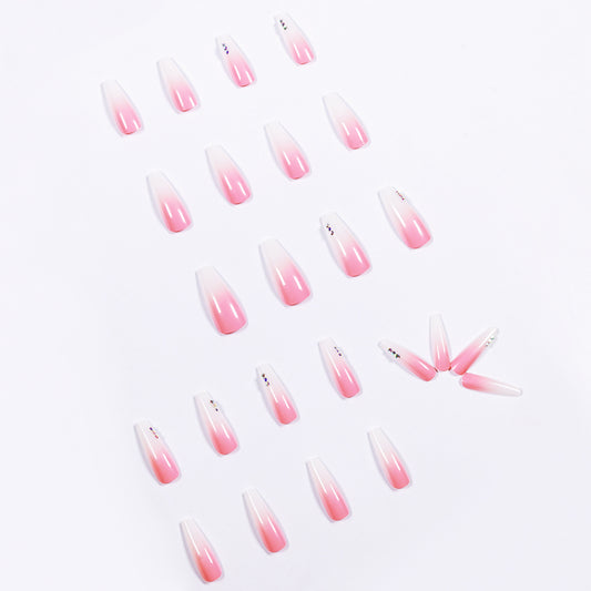 Gradient Rhinestone Wear Nail Sticker
