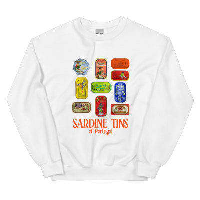 European And American Fashion Canned Fish Printed Crew Neck Sweatshirt