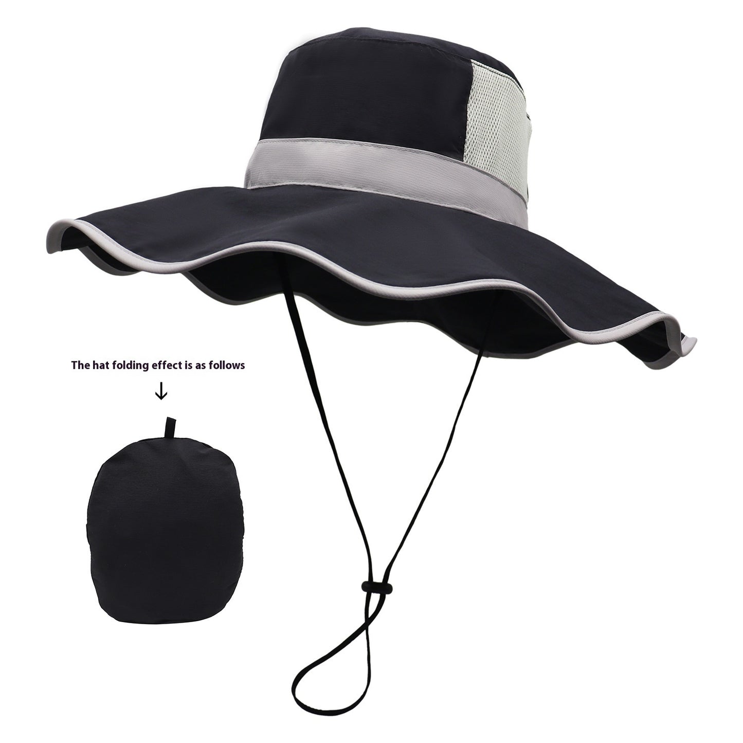 Sun Protection Travel Outdoor Riding Broad-brimmed Hat