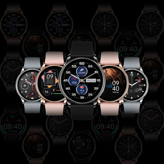 Smart Couple Watch Round Screen Bluetooth Calling Heart Rate Blood Oxygen Sleep Monitoring