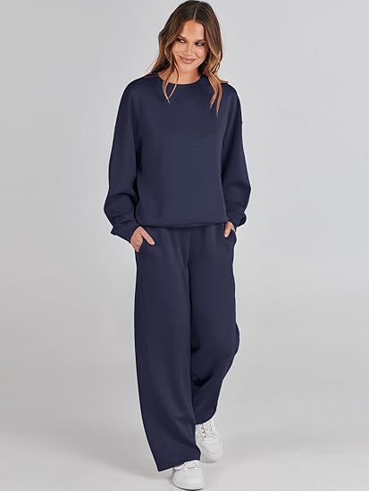 Men's And Women's Hoodie And Straight-leg Pants Set