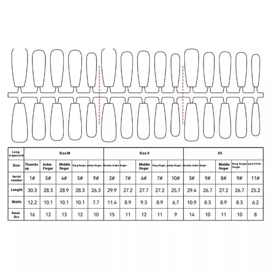 High-grade Long Crystal Plated Frosted Seal Nail Sticker