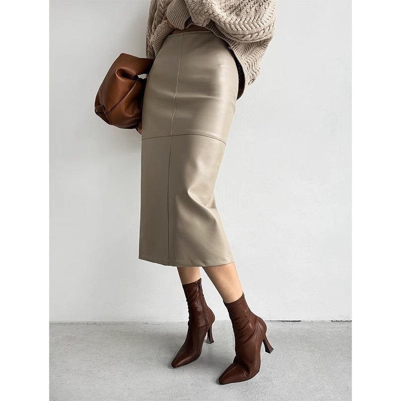 Elegant High Waisted Slimming Skirt For Women