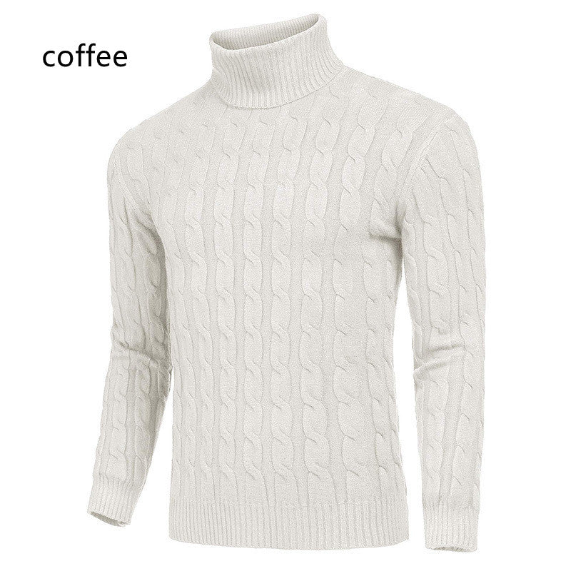 Men's Sweater Long-sleeved Knitted Turtleneck Bottoming Shirt