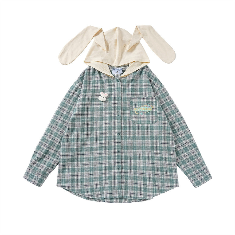 High Street Fashionable Contrast Color Embroidery Long Sleeve Shirt Coat