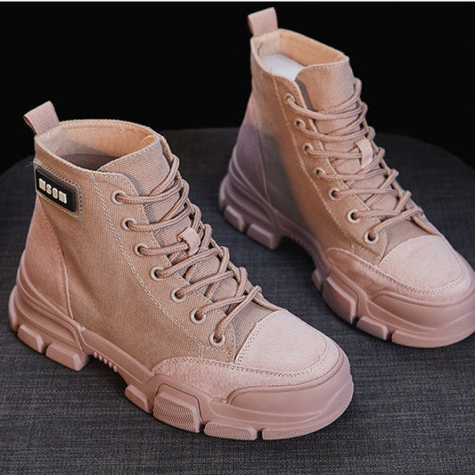 New Desert Boots All-match Student High-top Canvas Short Boots