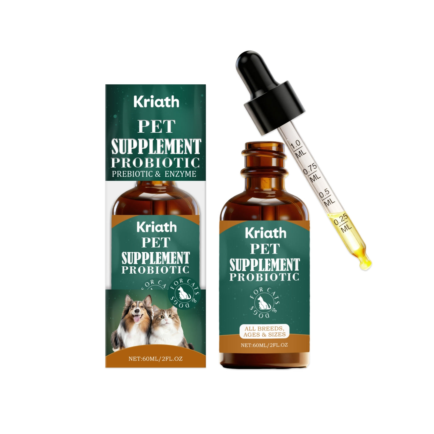 Probiotic Support Drops For Cats And Dogs