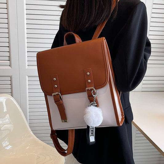 Multi Functional Women's Backpack With New Texture And Fashion Niche
